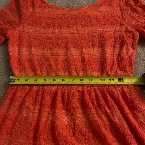 PINK Owl Woman’s Coral Patterned Sleeveless Spring Dress Large - Picture 3 of 14